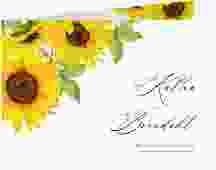Hochzeitseinladung "Sonnenblume"