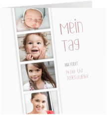 Einladung Jugendweihe "Photostrip"