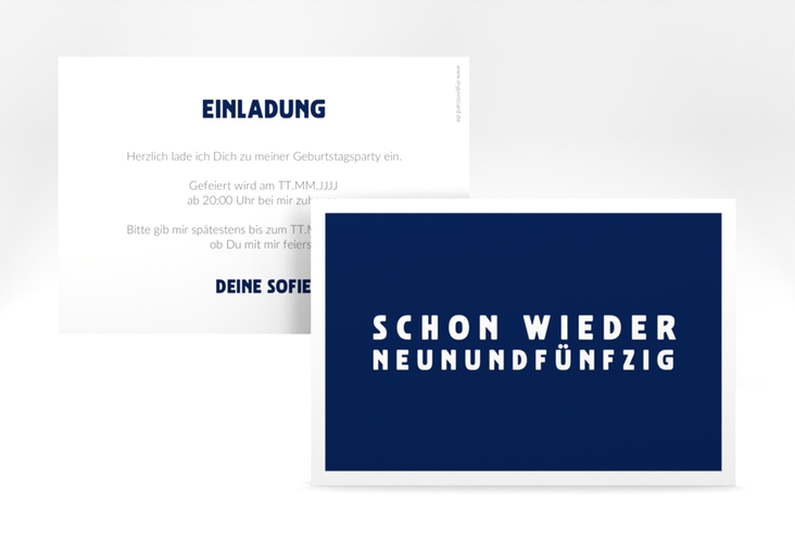 Einladung 60. Geburtstag Gag A6 Karte quer