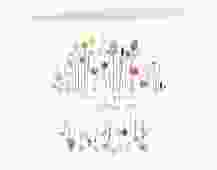 Dankeskarte Hochzeit "Driedflower"