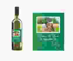 Etichette vino matrimonio collezione Lille Etikett Weinflasche 4er Set verde