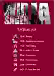 Tagesablauf Poster Hochzeit Letters 50 x 70 cm Poster rot