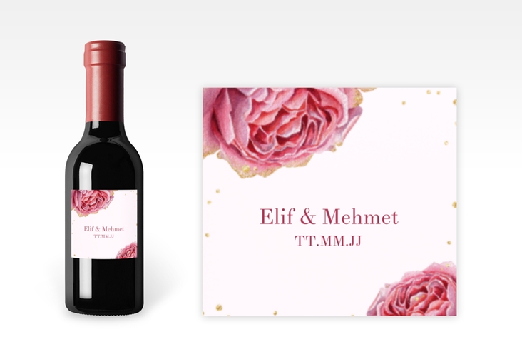 Piccoloetikett Hochzeit Cherie Etikett Piccolo gold