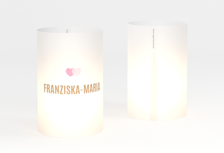 Windlicht Hochzeit Couple Windlicht rosa