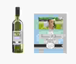 Etichette vino matrimonio collezione Malaga Etikett Weinflasche 4er Set blu