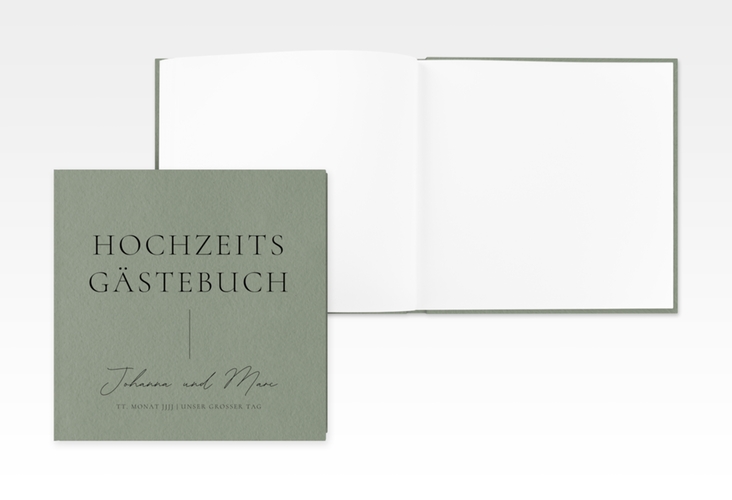 Gästebuch Creation Hochzeitsfreude 20 x 20 cm, Hardcover gruen