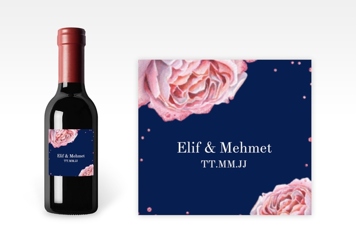 Piccoloetikett Hochzeit Cherie Etikett Piccolo rosa