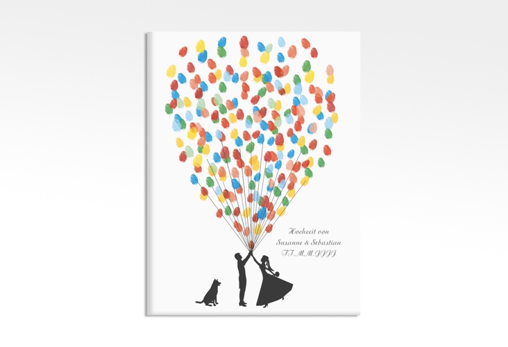 Wedding Tree Leinwand Ballons Beatrice Dog (bis 80 Gäste) 30 x 40 cm