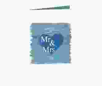 Libro messa matrimonio collezione Fuerteventura A5 Klappkarte hoch blau