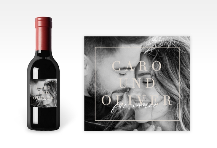 Piccoloetikett Hochzeit Moment Etikett Piccolo beige