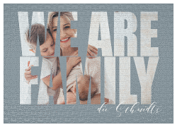 Fotopuzzle 500 Teile Familienmensch 500 Teile blau