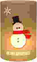 Windlicht Weihnachten "Snowman"