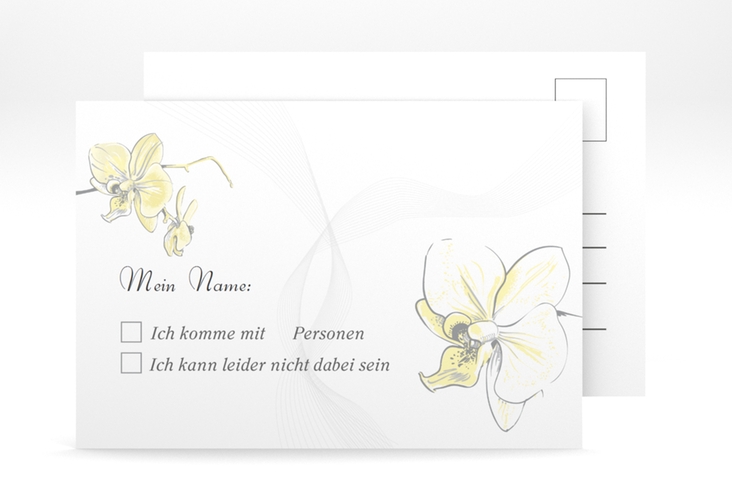 Antwortkarte Hochzeit "Modena" DIN A6 Postkarte