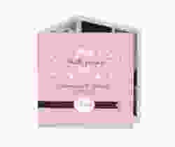 Ringraziamenti matrimonio collezione Malaga quadr. Doppel-Klappkarte rosa