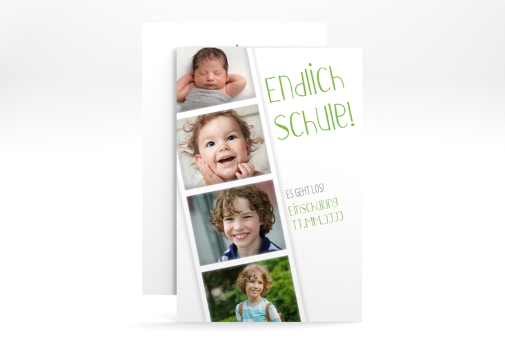 Einschulungskarte Startschuss A6 Karte hoch