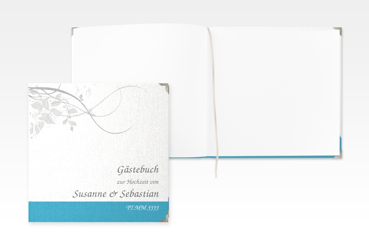 Gästebuch Selection Hochzeit Florenz Leinen-Hardcover tuerkis