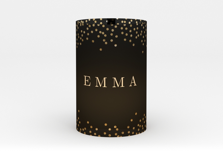 Windlicht Hochzeit Glitter Windlicht schwarz