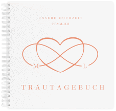 Klick: Details zu Trautagebuch Hochzeit "Infinity" anzeigen Trautagebuch Hochzeit Infinity Trautagebuch Hochzeit apricot