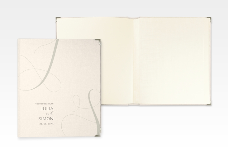 Hochzeitsalbum Eheschließung 21 x 25 cm beige