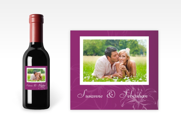 Piccoloetikett Hochzeit Lille Etikett Piccolo pink