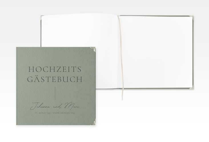 Gästebuch Selection Hochzeit Hochzeitsfreude Leinen-Hardcover gruen