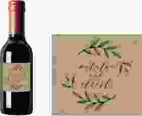 Piccoloetikett Hochzeit Naturelove Etikett Piccolo schwarz