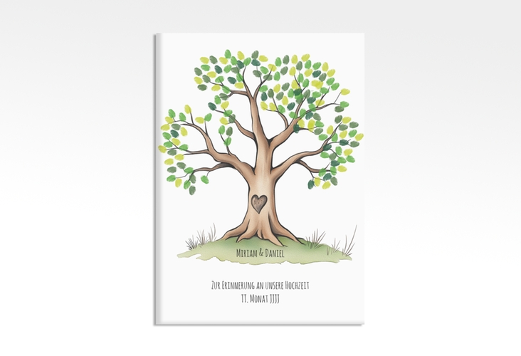 Wedding Tree Leinwand Baumherz (bis 150 Gäste) 50 x 70 cm