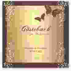 Gästebuch Selection Hochzeit "Toulouse" Leinen-Hardcover rot