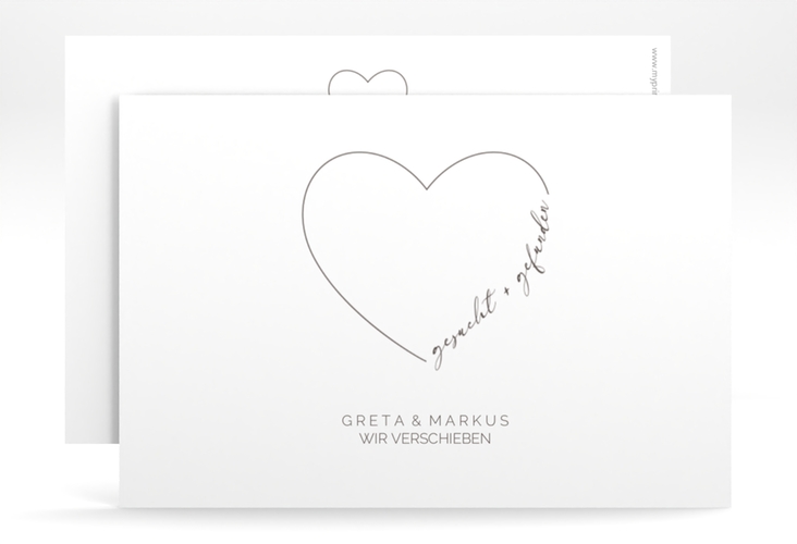 Change the Date-Karte Lebenstraum A6 Karte quer weiss