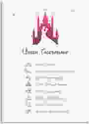 Tagesablauf Leinwand Hochzeit Castle 50 x 70 cm Leinwand pink