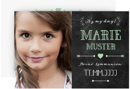 Kommunionseinladung "Script"