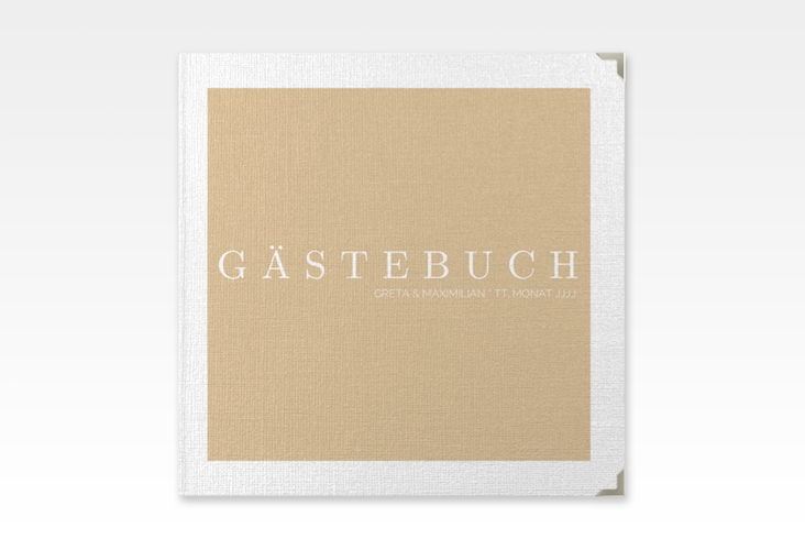 Gästebuch Selection Hochzeit Simply Leinen-Hardcover beige