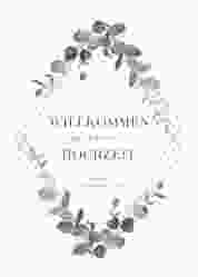 Willkommensschild Poster "Eukalyptus"