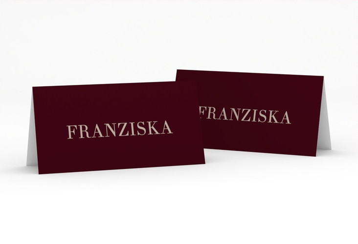 Tischkarte Hochzeit Moment Tischkarten rot