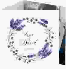 Dankeskarte Hochzeit "Lavendel"