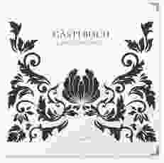Gästebuch Selection Hochzeit Royal Leinen-Hardcover weiss mit barockem Blumen-Ornament