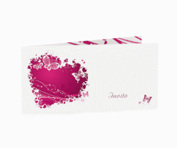 Klick: Details zu Inviti matrimonio collezione Milano anzeigen Inviti matrimonio collezione Milano DIN lang Klappkarte fucsia