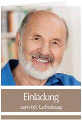 Klick: Details zu Einladung 60. Geburtstag "Gerd/Gerda" anzeigen Einladung 60. Geburtstag "Gerd/Gerda"