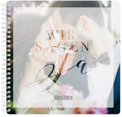 Klick: Details zu Gästebuch Hochzeit "Amazing" anzeigen Gästebuch Hochzeit "Amazing" Ringbindung weiss