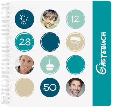 Klick: Details zu Gästebuch Geburtstag "Circles" anzeigen Gästebuch Geburtstag "Circles"