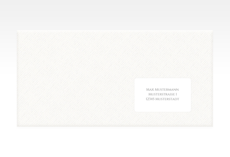 Empfängeretikett Hochzeit Delight 63,5 x 38,1 mm grau
