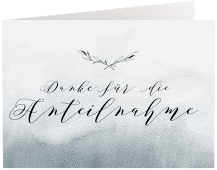 Danksagungskarte Trauer "Horizont"