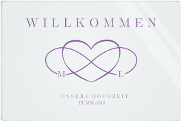 Klick: Details zu Willkommensschild Acryl "Infinity" anzeigen Willkommensschild Acryl Infinity 60 x 40 cm Acryl lila