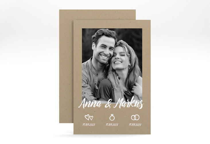 Save the Date-Karte Icons A6 Karte hoch hochglanz