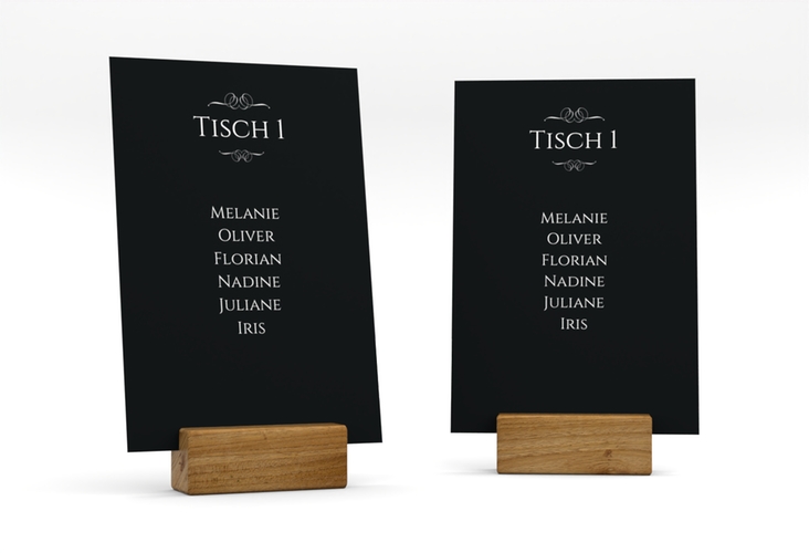 Tischaufsteller Hochzeit Elegancy Tischaufsteller schwarz