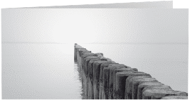 Danksagungskarte Trauer "Steg"