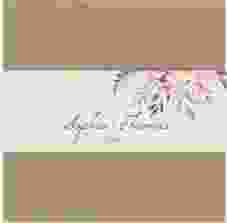 Hochzeitseinladung "Blooming" Pocketfold rosa