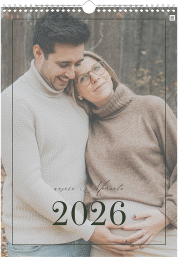 Wandkalender A3 Hochformat Augenblicke A3 hoch gruen