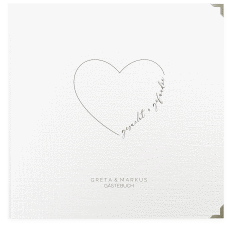 Klick: Details zu Gästebuch Selection Hochzeit "Lebenstraum" anzeigen Gästebuch Selection Hochzeit Lebenstraum Leinen-Hardcover weiss