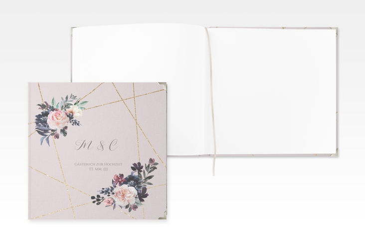 Gästebuch Selection Hochzeit Azalie Leinen-Hardcover rosa